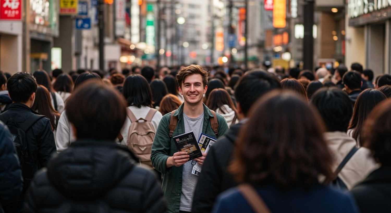 A,Crowded,City,Street,Filled,With,People,Walking,In,Different